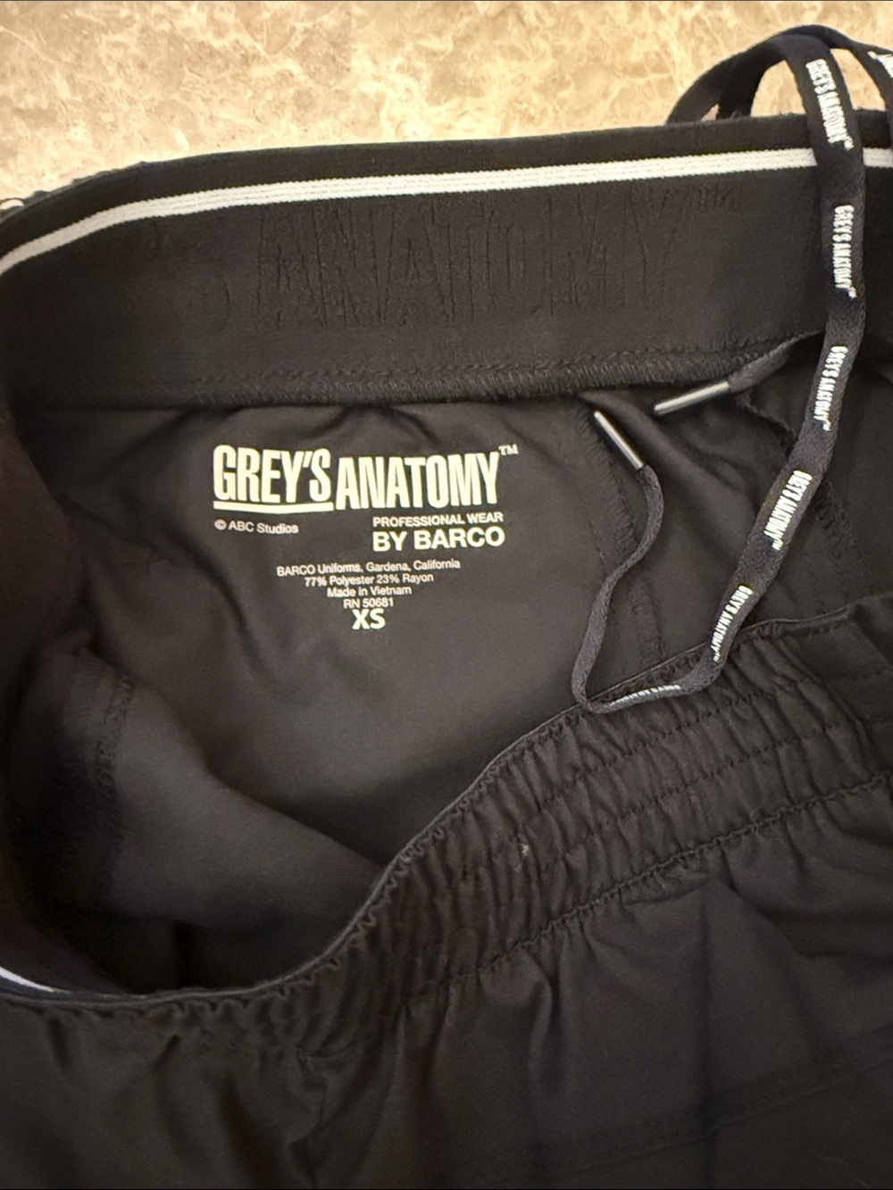 Women’s Grey’s Anatomy scrub size extra small black - Picture 3 of 6
